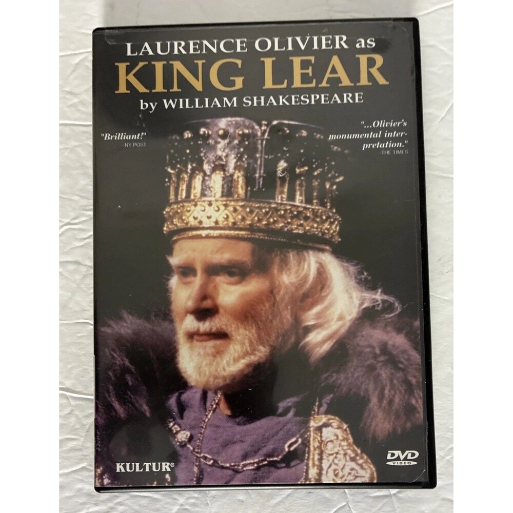 King Lear DVD 1984 Kultur Video Laurence Olivier Shakespeare